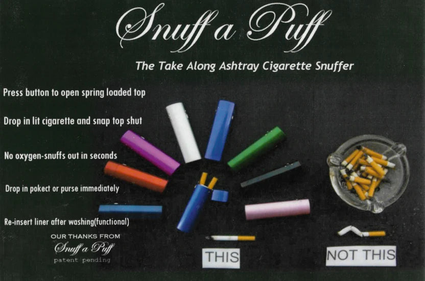 Snuff a Puff - Cigarette Snuffer carries along in purse or pocket.